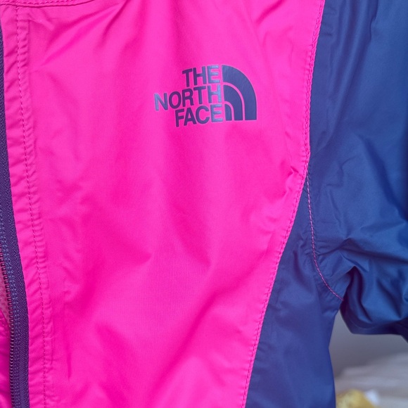 The North Face Kids' Fuchsia and Navy Raincoat - Picture 3 of 5